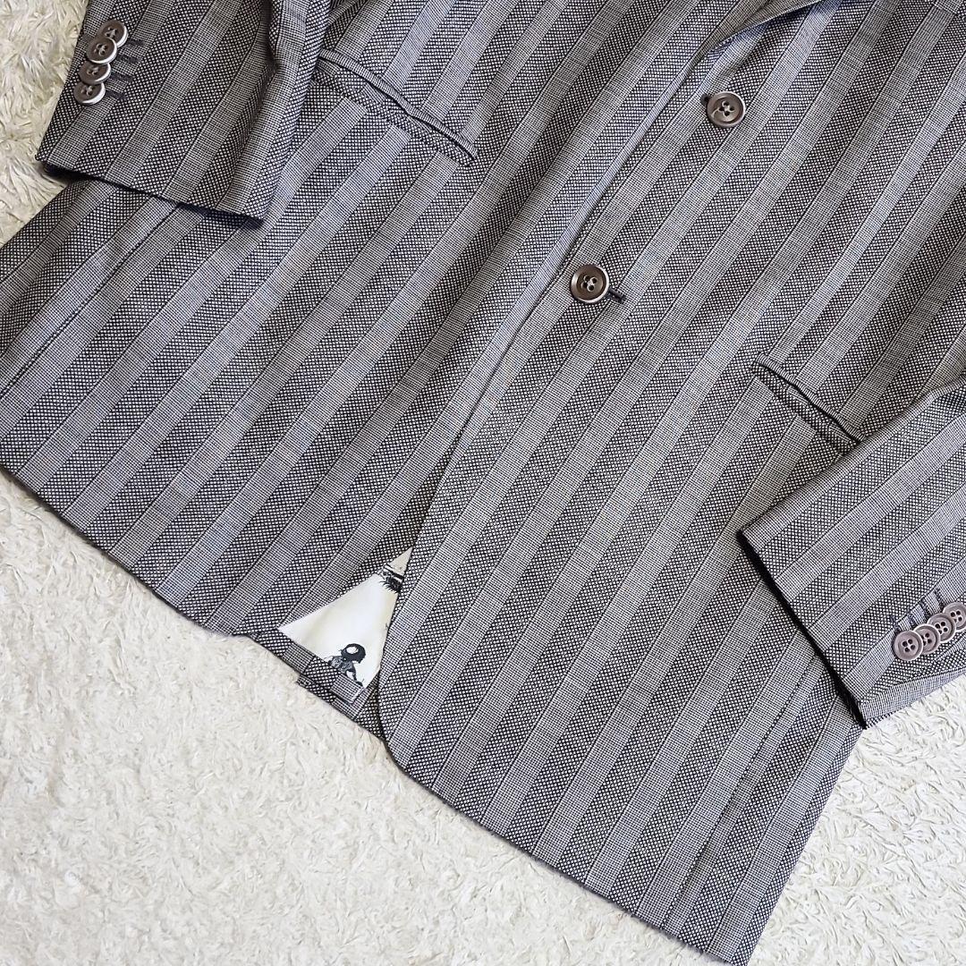 エトロ ETRO スーツ 48 Lサイズ相当 セットアップ 織柄 裏地総柄 