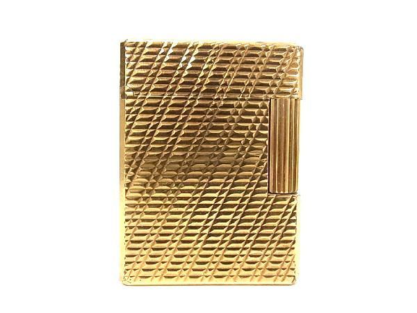 1円 ■美品■ S.T.Dupont エス・テー・デュポン ライン1 スモール 高級ガスライター ローラーガスライター 喫煙グッズ ゴールド系 AN2475 エス・テー・デュポン 1円 □美品□