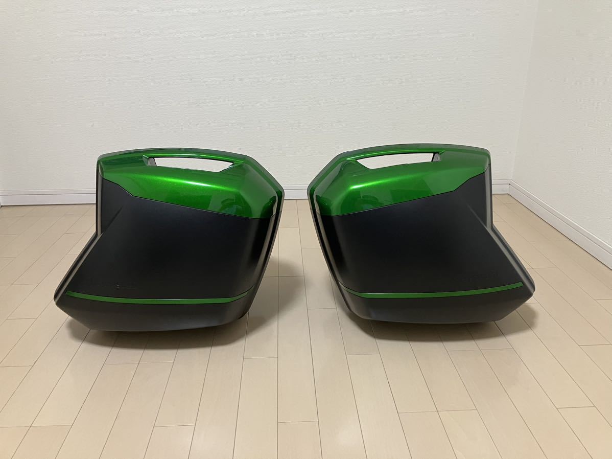 美品 カワサキ純正 パニアケースセット ワンキーシステム付属 Ninja 
