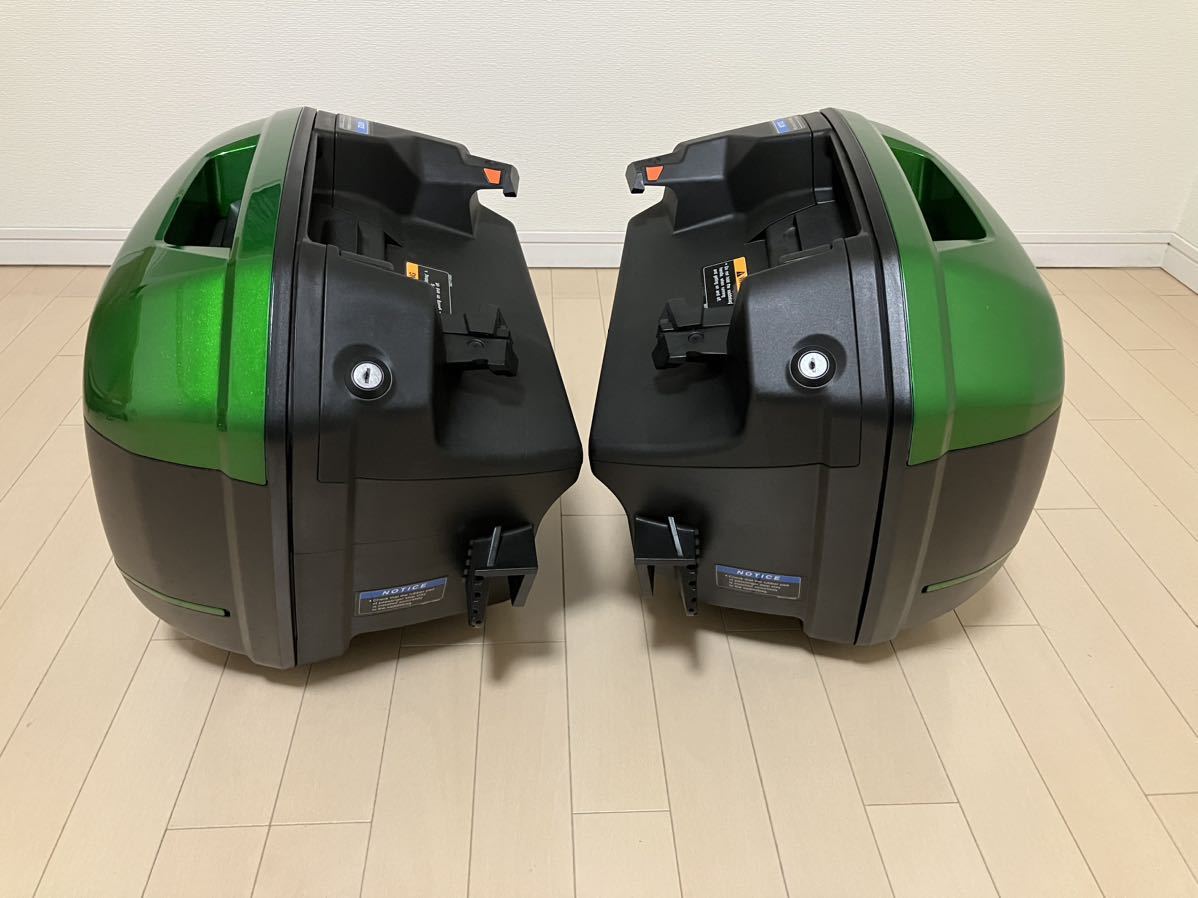美品 カワサキ純正 パニアケースセット ワンキーシステム付属 Ninja 