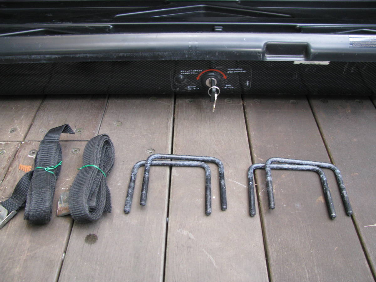 THULE ルーフボックス/ジェットバッグ  カーボンブラック　約220X50X38㎝　鍵付 THULE ルーフボックス/ジェットバッグ カーボンブラック 約220X50X38