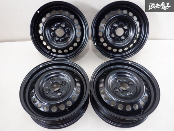 ダイハツ純正 14インチ 4.5J +45 4穴 PCD100 4本 鉄チン ホイール スチールホイール ハイゼット アトレー ミラ ムーブ