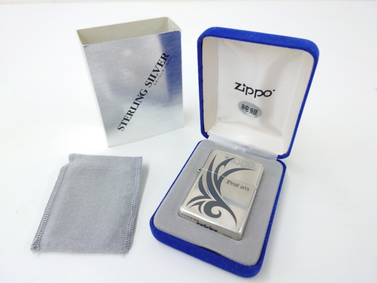 埼♪ZIPPO ジッポー STERLING SILVER スターリングシルバー 2005 Devil 