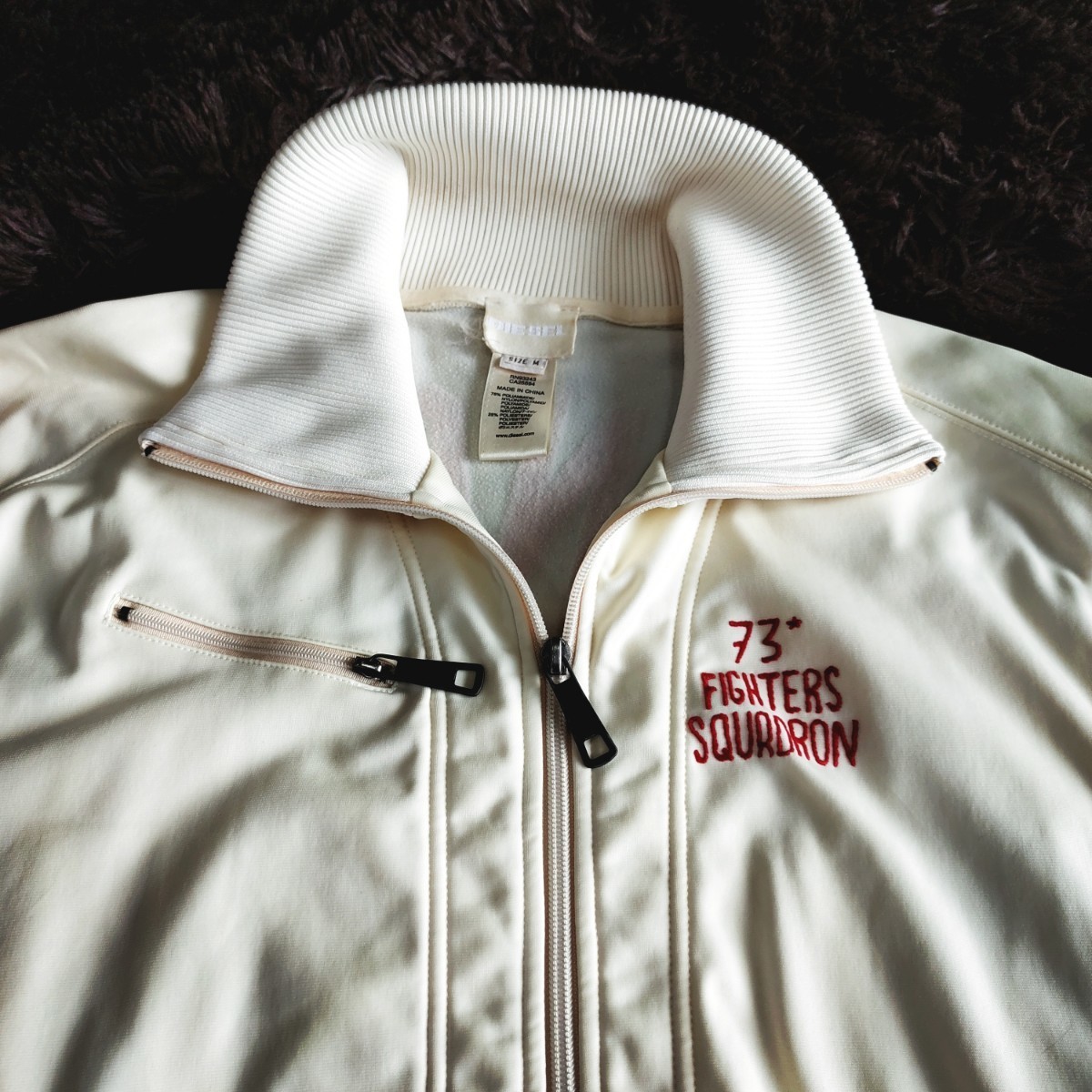 希少品 XLサイズ〉DIESEL ⑨ ディーゼル ニット ブルゾン スウェット 