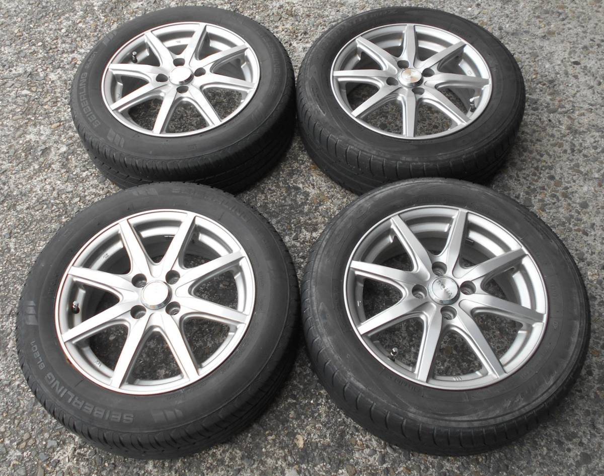 アクア　ポルテ　カローラ　ヴィッツ等　AQUA＆185/60R15　４本セット