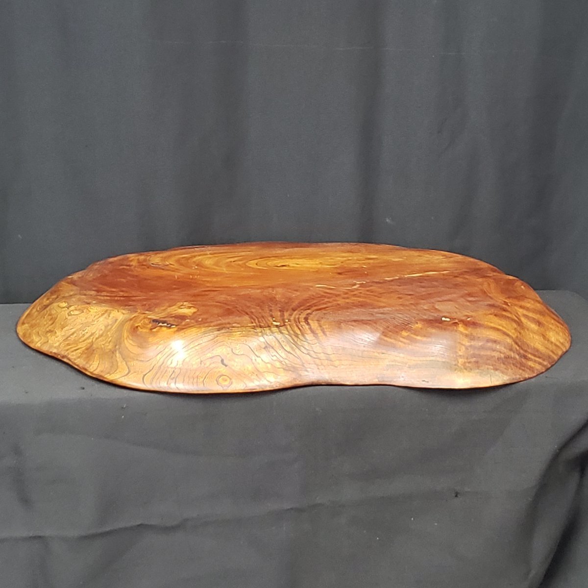 花台 64cm×42cm×19cm 盆栽台 香炉台 木製 和風 木目 飾り台 花台 64cm