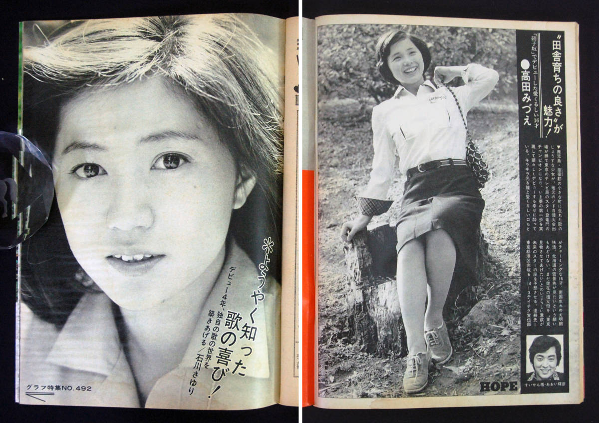 週刊明星 1977年3月27日号 手塚さとみ/リーザ長嶋(水着) 木之内みどり