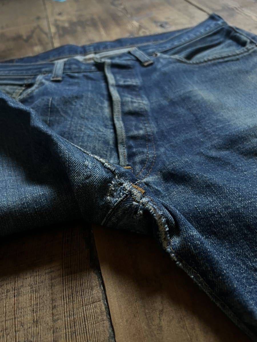 神サイズ70s LEVIS 501 66前期（シングル）美シルエットリサイズ色落ち 