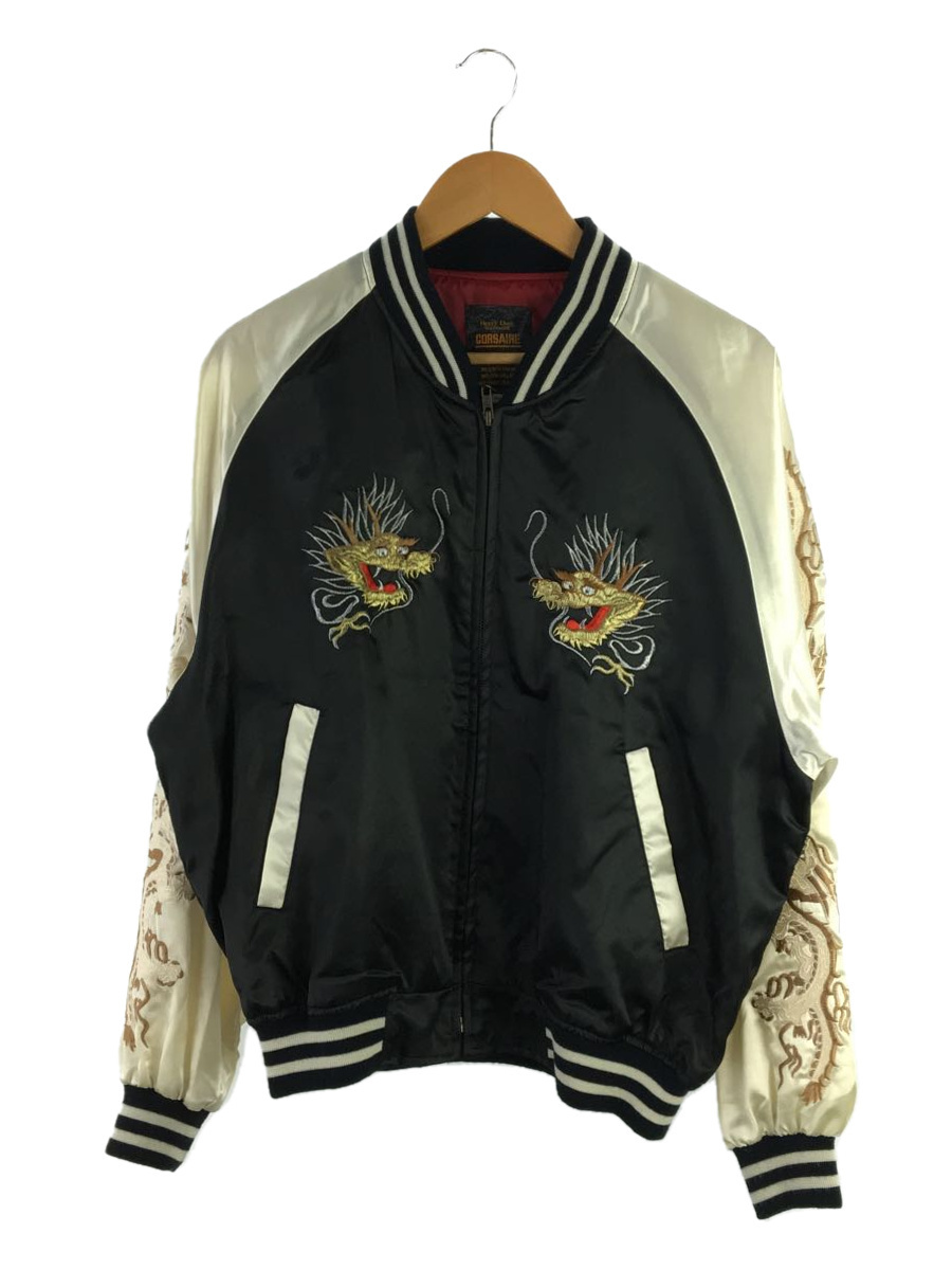 スカジャン/FREE/ナイロン/ブラック/刺繍