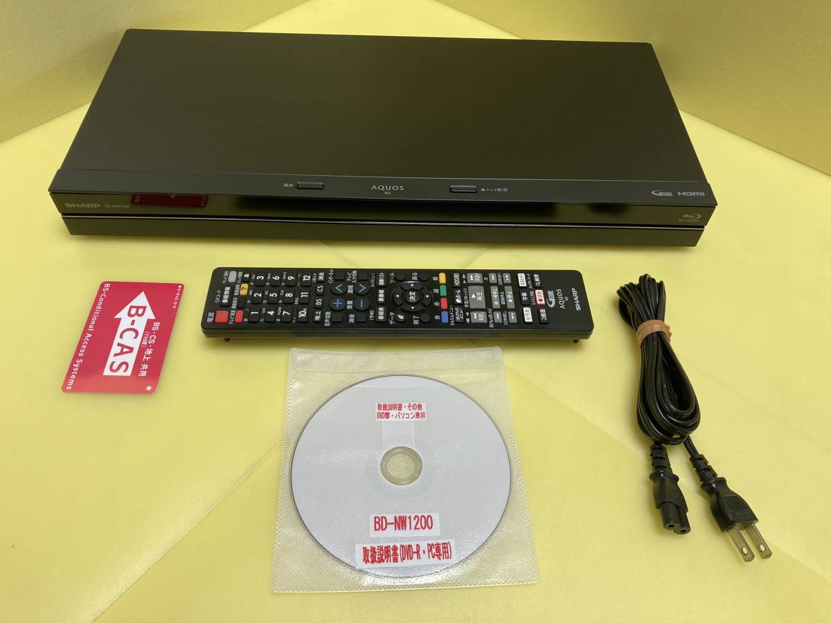 SHARP BD-NW1200 シャープ ブルーレイレコーダー 品 SHARP BD-NW1200