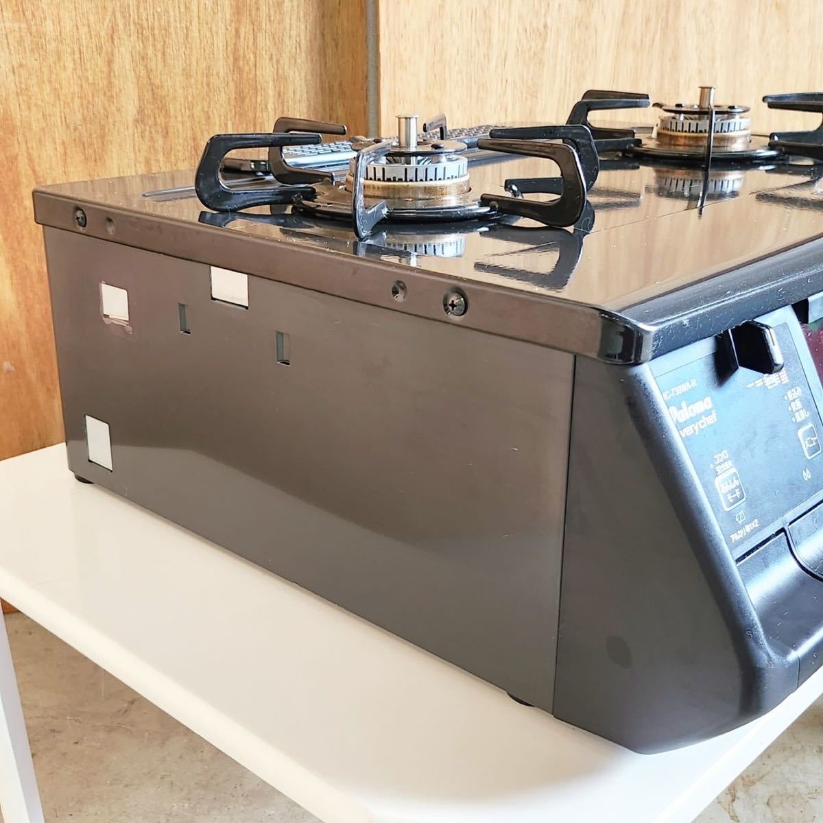 2021年製 Paloma パロマ LPガス用 ガステーブル IC-730WA-R 右強火 Si 
