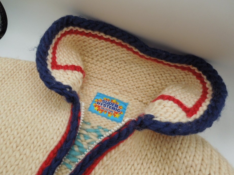 hysteric glamorカウチンニット　ドーナツベア　フリーサイズ T【イ3-70】【80サイズ】△ヒステリックグラマー/ドーナツベア