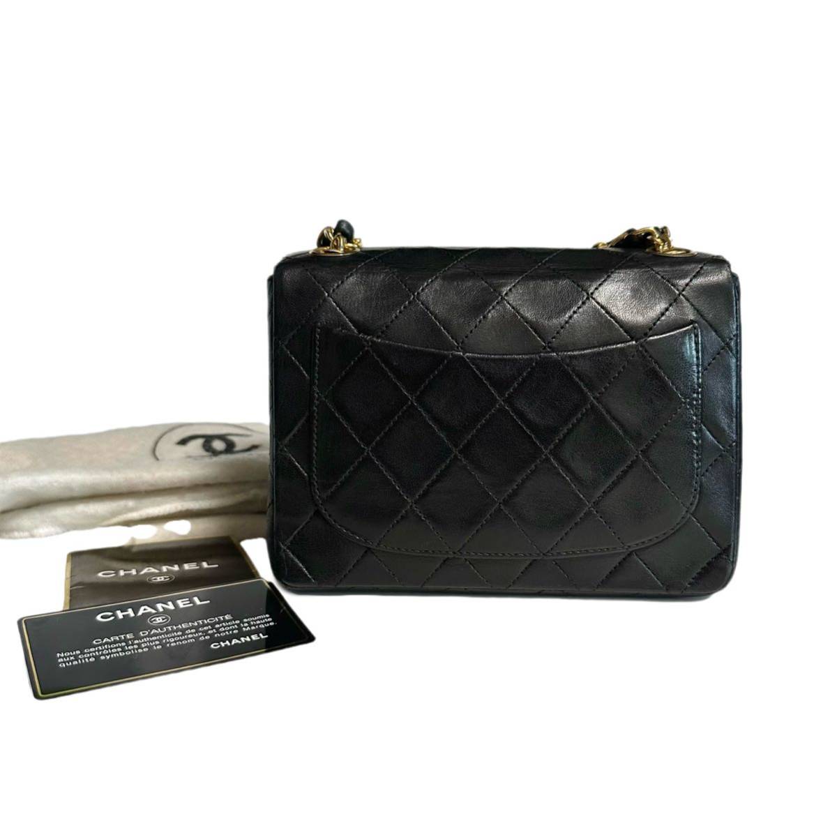 美品 シャネル Chanel ミニ マトラッセ チェーンバッグ ハンドバッグ  