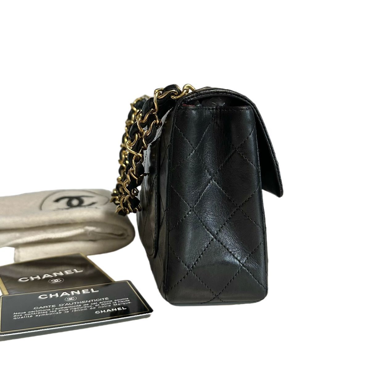 美品 シャネル Chanel ミニ マトラッセ チェーンバッグ ハンドバッグ 