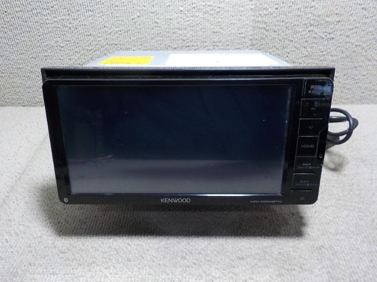 KENWOOD ケンウッド メモリーナビ MDV-D504BTW CD/SD/DVD/USB/iPod