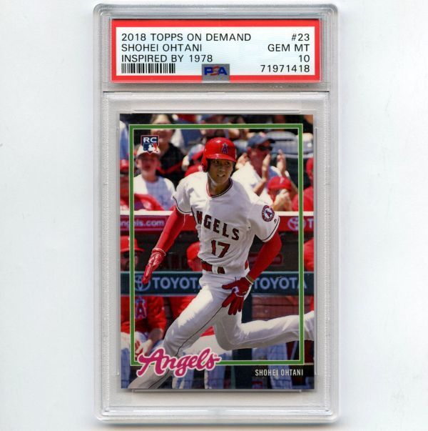 PSA10 GEM MINT 大谷翔平 2018 Topps On Demand Inspired by 1978 #23