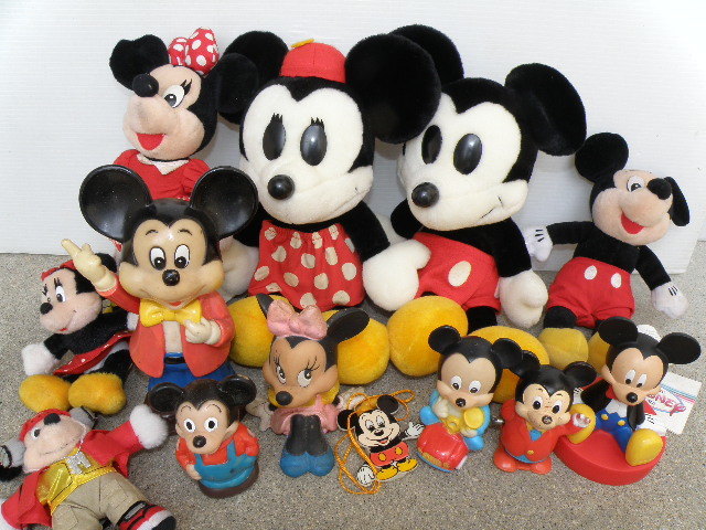 ミッキーマウス 人形 色々 まとめて / ウォルト ディズニー レトロ ソフビ ぬいぐるみ