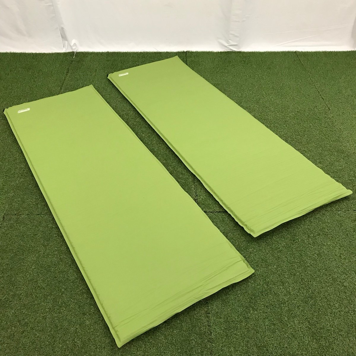 Coleman キャンパーインフレーターマット シングル 2個セット マット アウトドア キャンプ BBQ 車中泊 レジャー イベント コールマン 中古