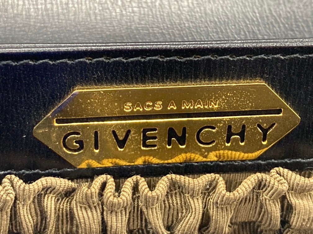 GIVENCHY ハンドバッグ ジバンシー ジバンシィ ブラック レザー 黒