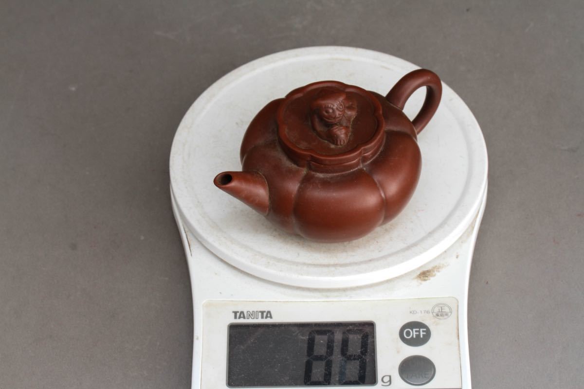 古】2578 在銘 朱泥急須 時代 中国 唐物 紫砂 煎茶道具 中国美術 