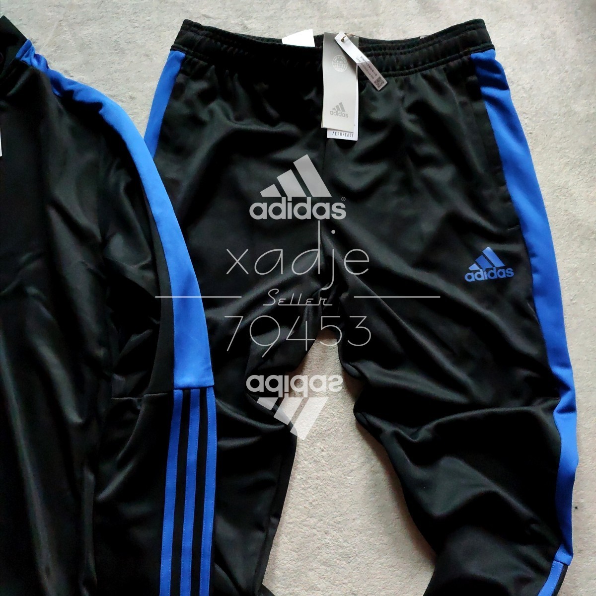 新品 正規品 adidas アディダス 上下セット セットアップ ジャージ 黒 