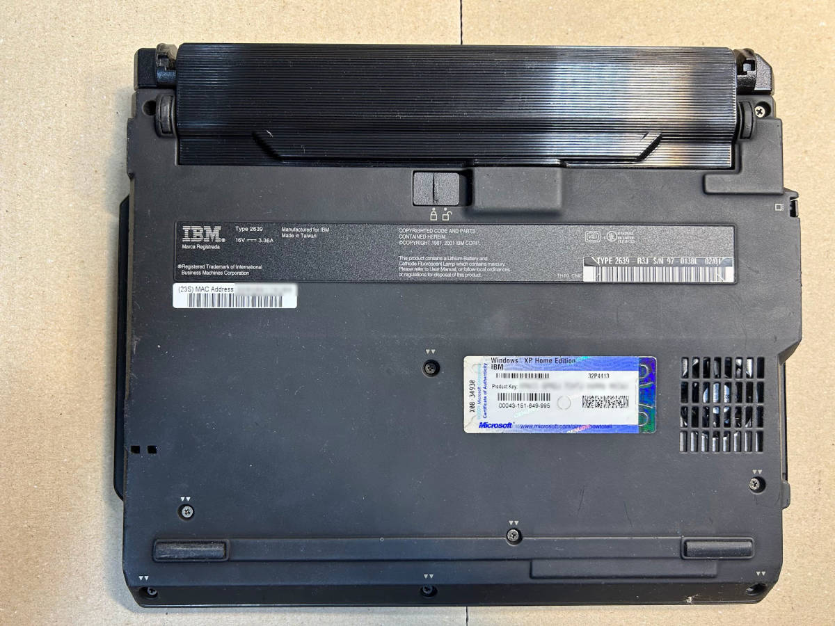 IBM ThinkPad s30 2639-R3J ミラージュブラック Mobile PentiumIII 