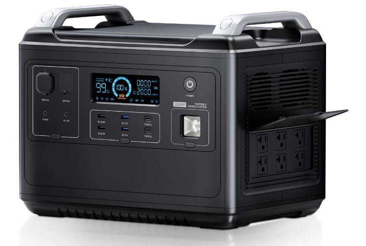 VDLポータブル電源 2000W 大容量 リン酸鉄リチウム電池 新品】 VDL ポータブル電源 HS2000 2000W 624000mAh 1997Wh リン酸鉄