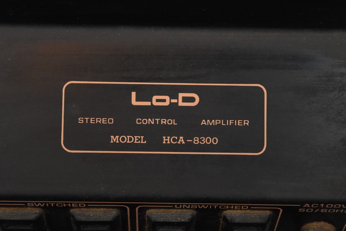 Lo-D HCA-8000 ステレオコントロールアンプ Lo-D HCA-8000の仕様 ローディ/日立