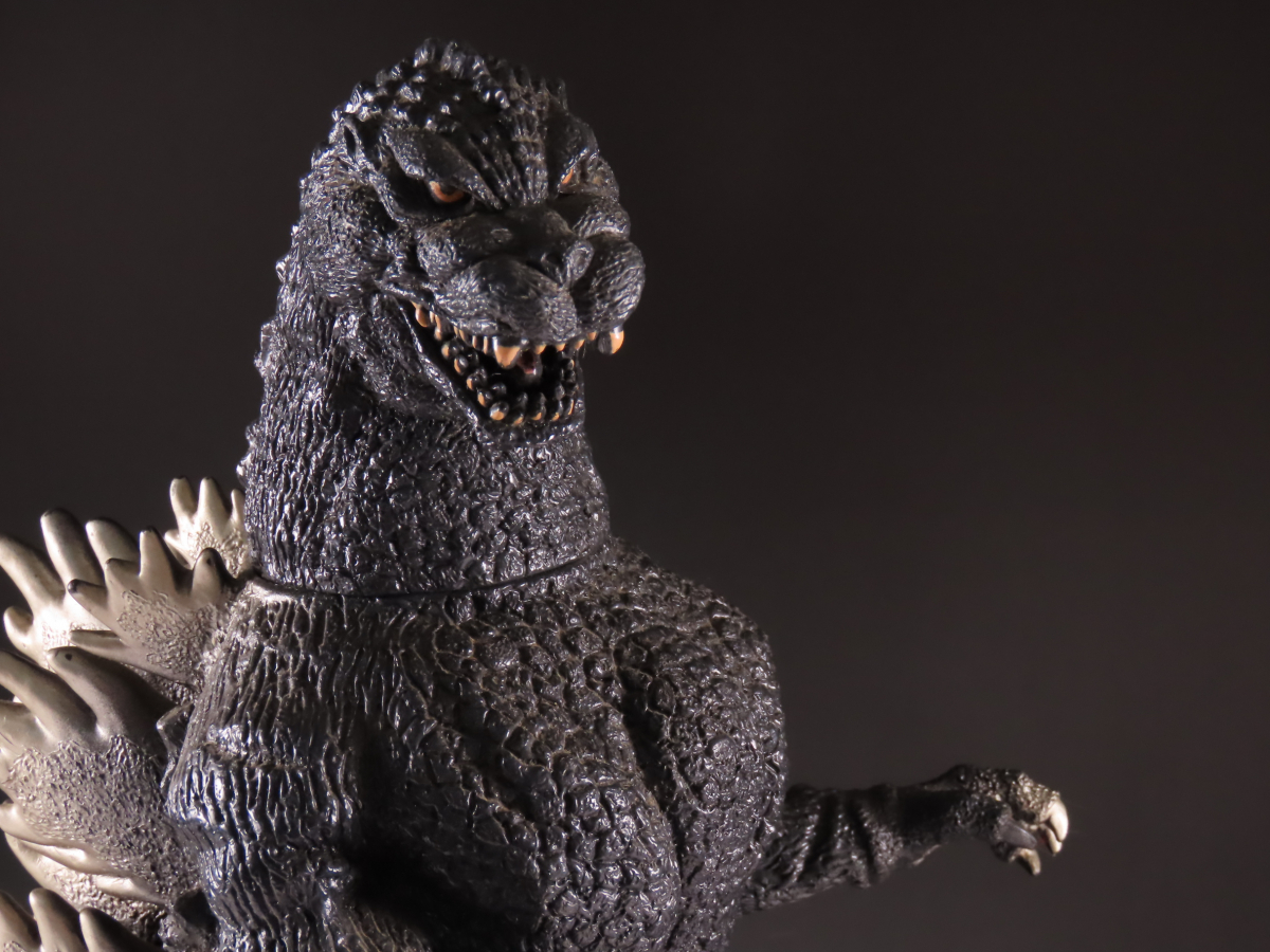 当時物 1991年 ゴジラ 高36cm BANDAI バンダイ 東宝映画 ソフビ人形 