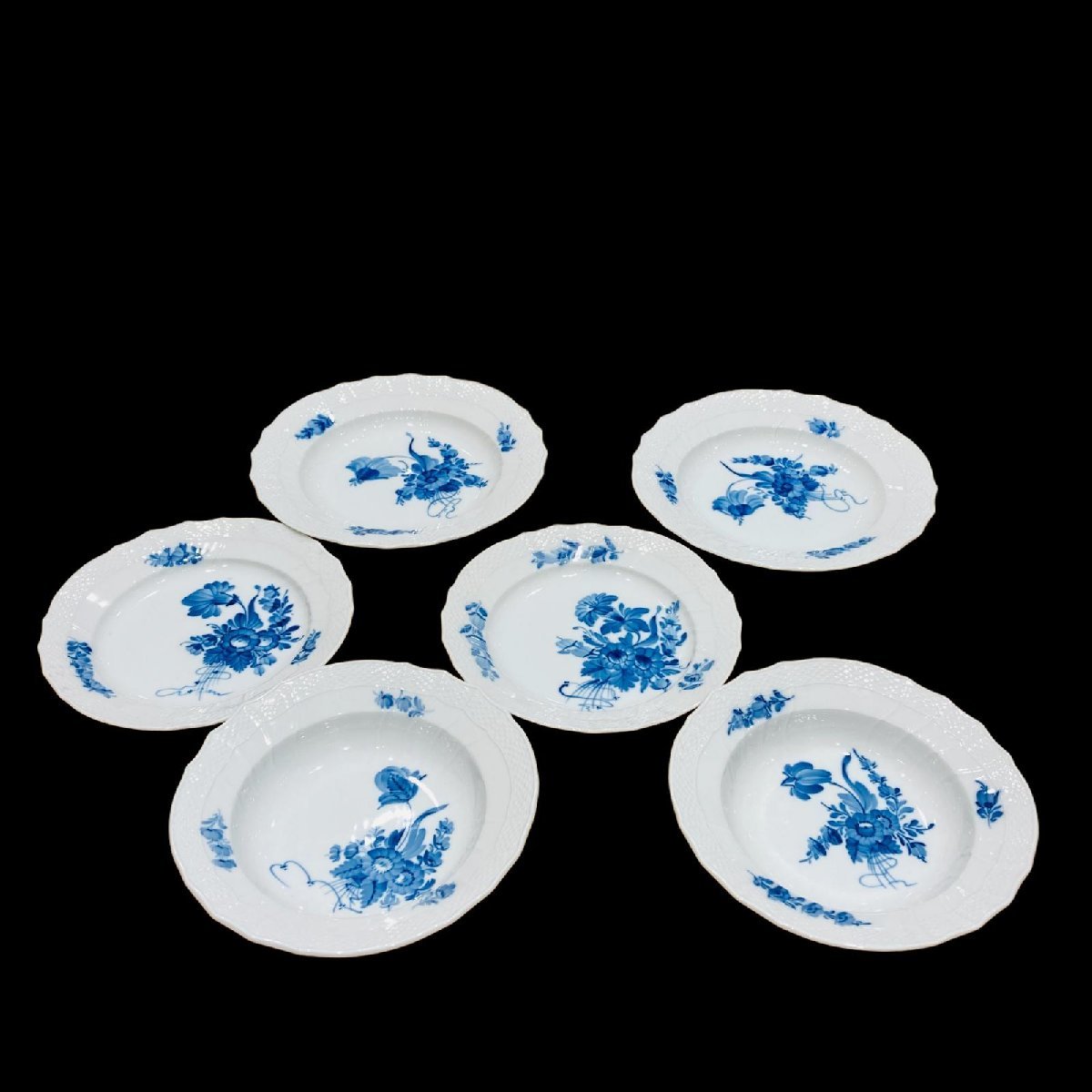   Blue Flower プレート4＋1枚セット ☆ブルーフラワー プレートセット 6枚セット 食器 ブランド別 【公式通販】