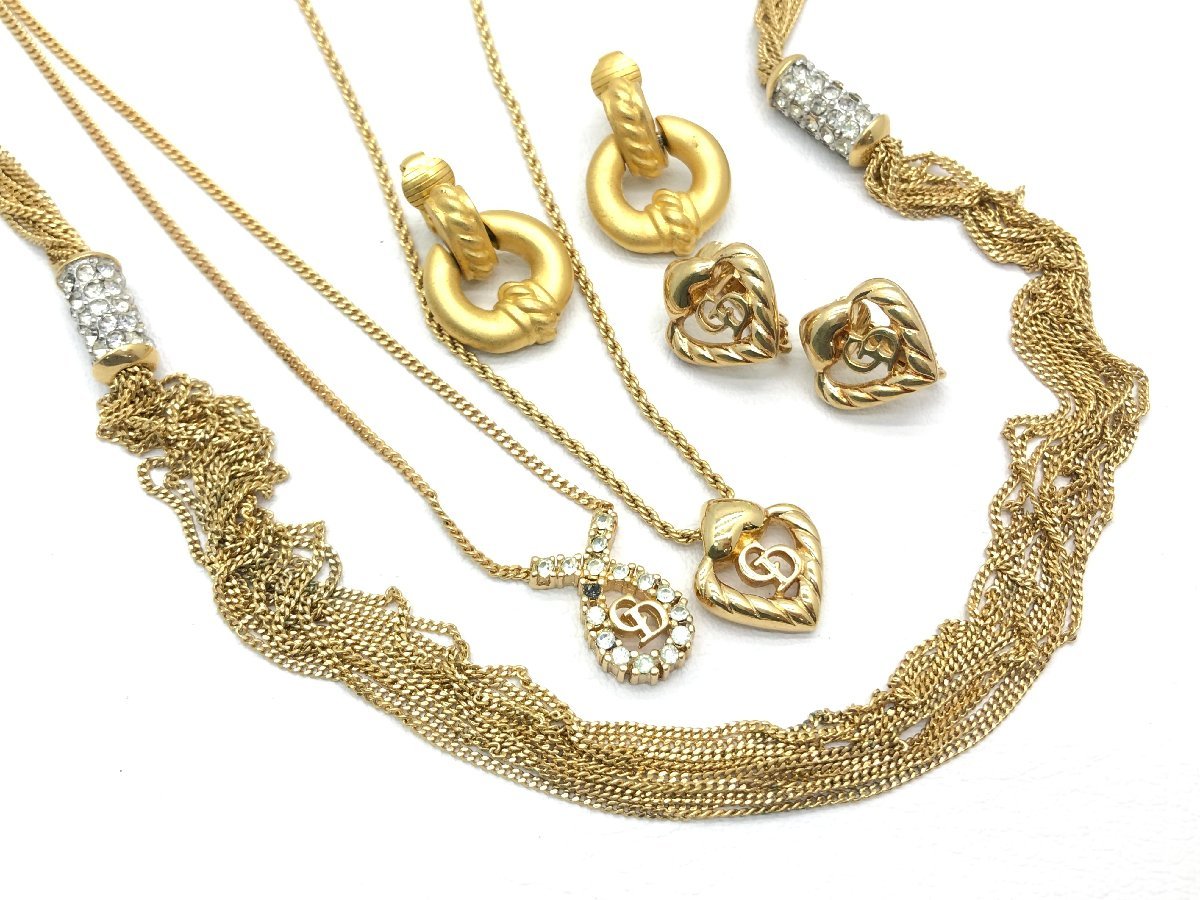 Christian Dior CDロゴ ネックレス ブレスレット ピアス CDロゴ 
