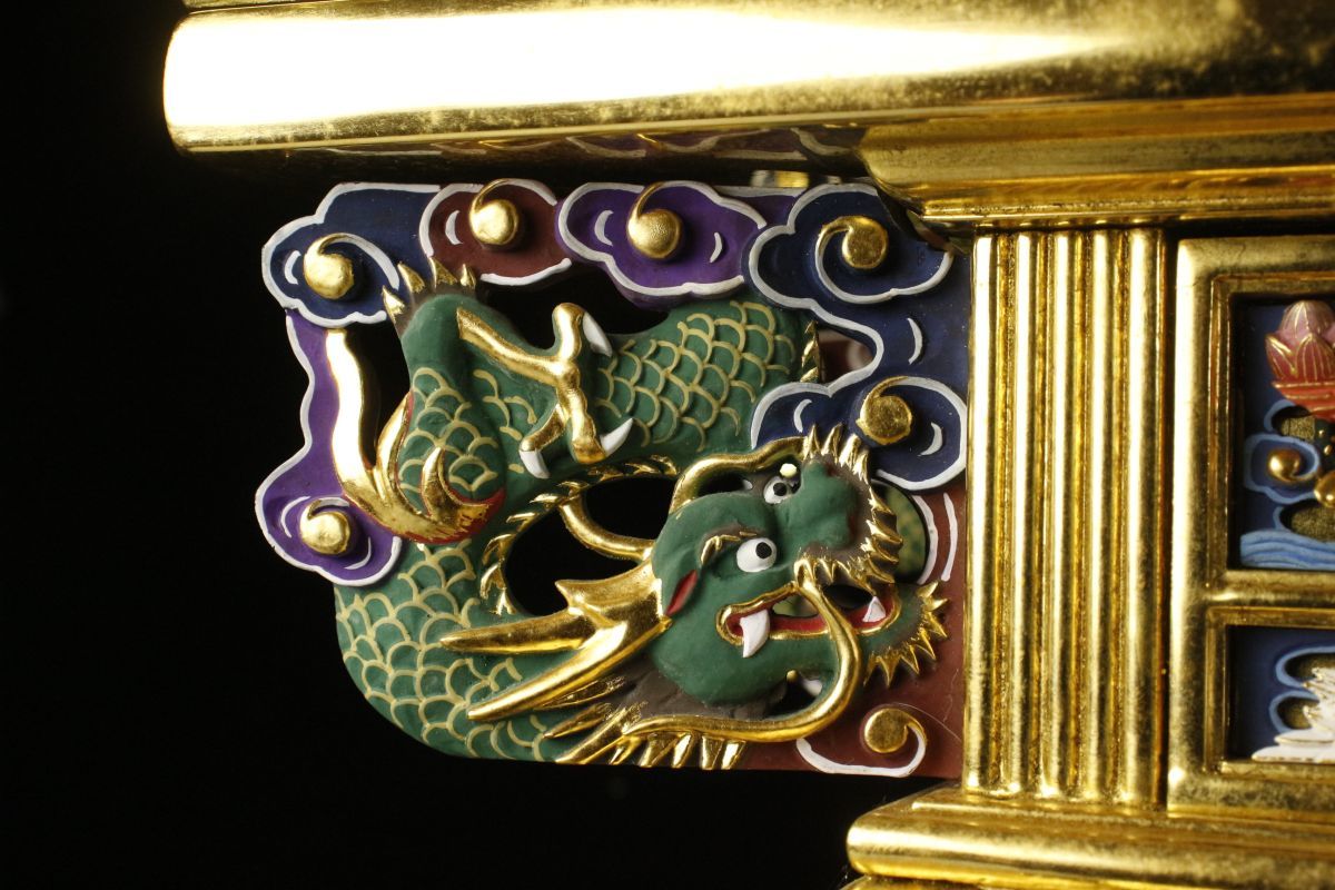 ② 中国 仏教美術 唐物 明代 分院 伝世品 曼荼羅 古玩 タンカ 金彩装飾