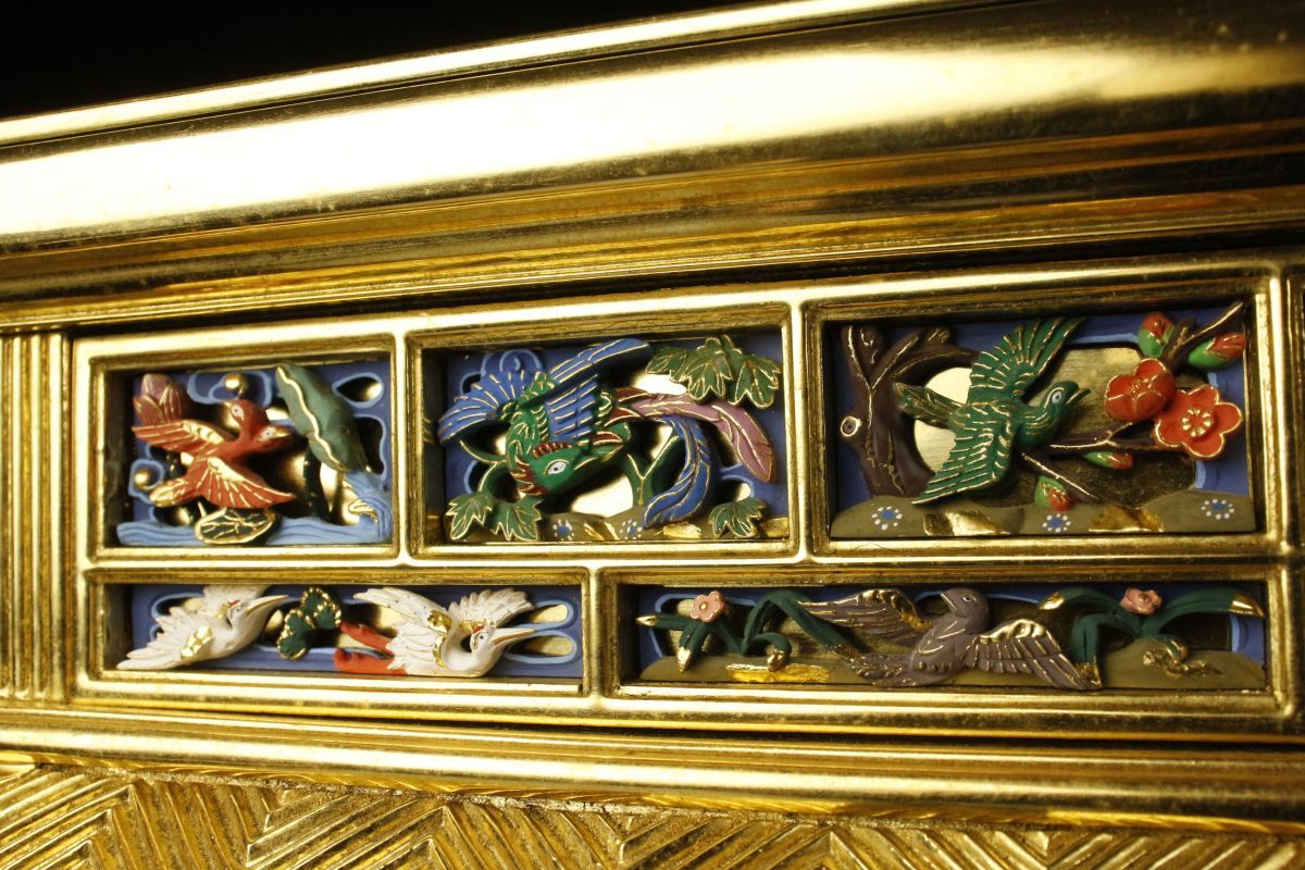 ② 中国 仏教美術 唐物 明代 分院 伝世品 曼荼羅 古玩 タンカ 金彩装飾