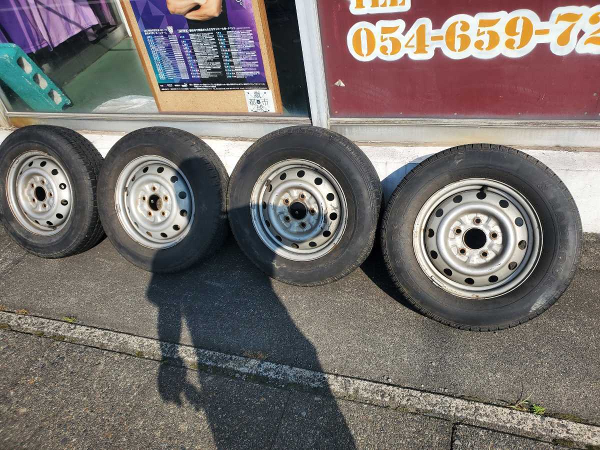 中古 マツダ ボンゴ 日産 バネット用 夏タイヤホイールセット