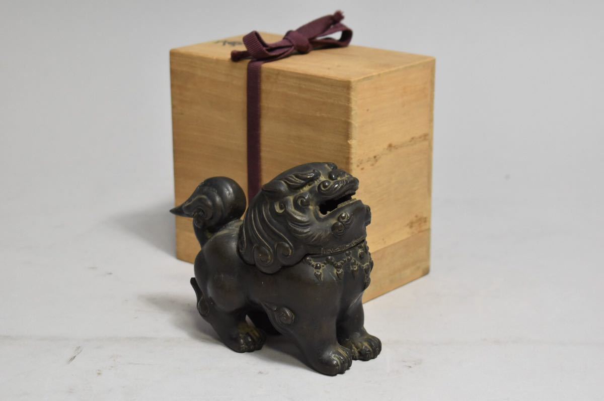 中国骨董花瓶 獅子の持ち手付き 美術品・アンティーク・コレクション