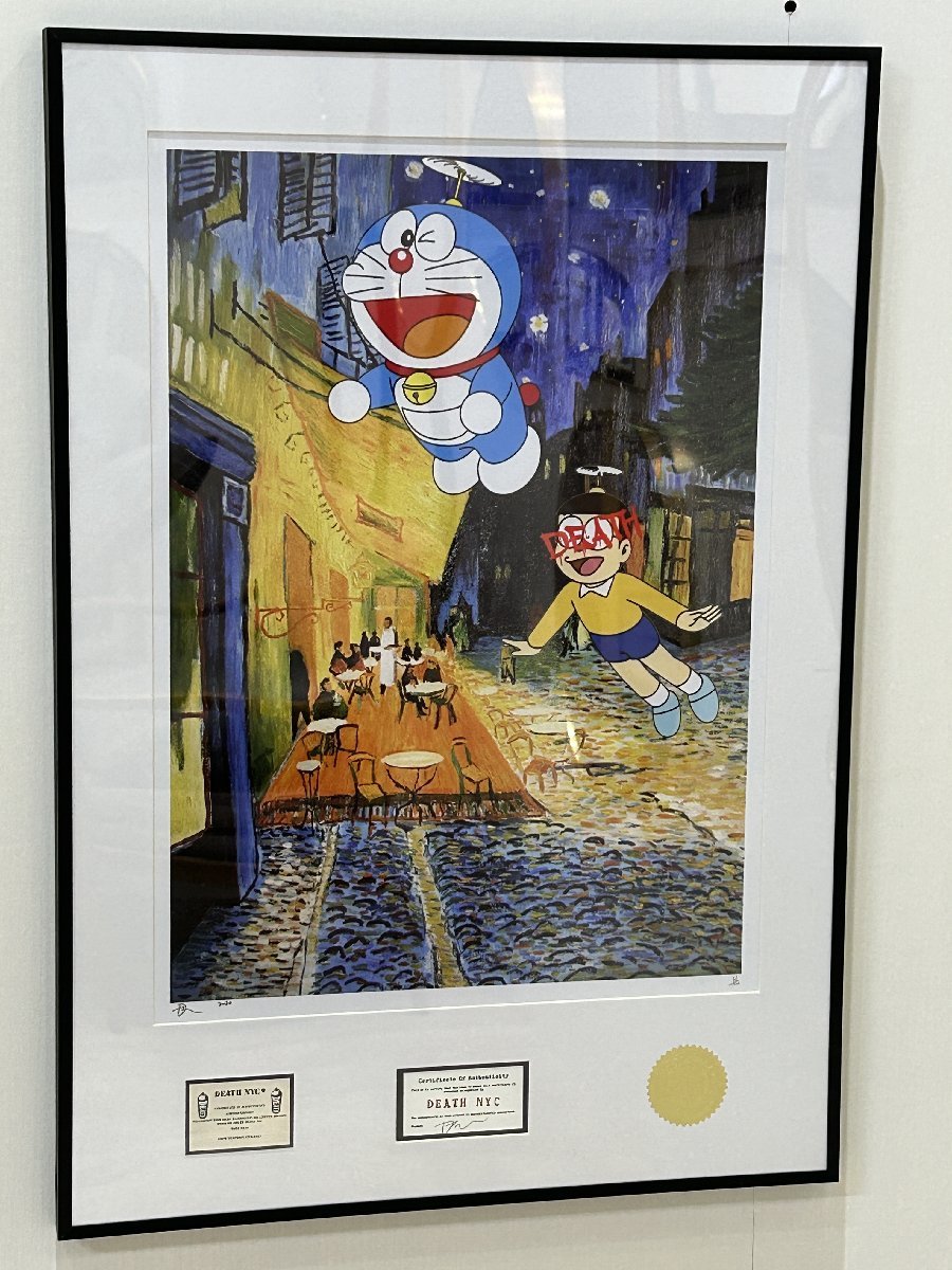 正規品，限定SALE DEATH NYC 額付き 世界限定100枚 アートポスタ