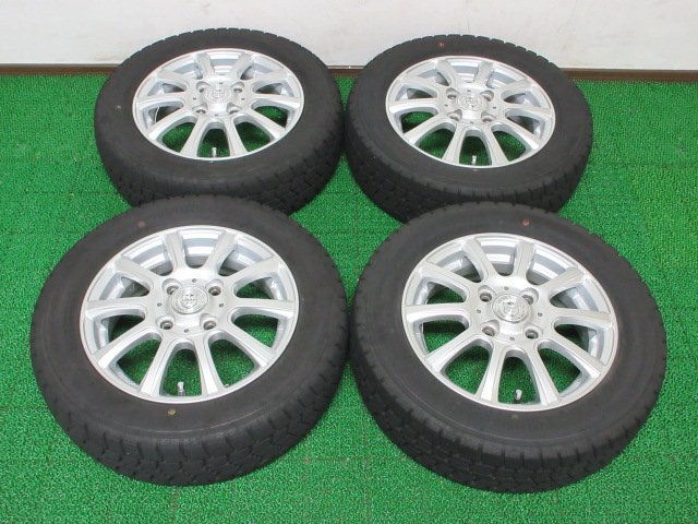 T419【送料無料】155/65R13 超溝高 8.5~9分山 スタッドレス ICENAVI 7 ♪ 21年製 アルミ ホイールセット 4本 激安 パレット eK ルークス 等