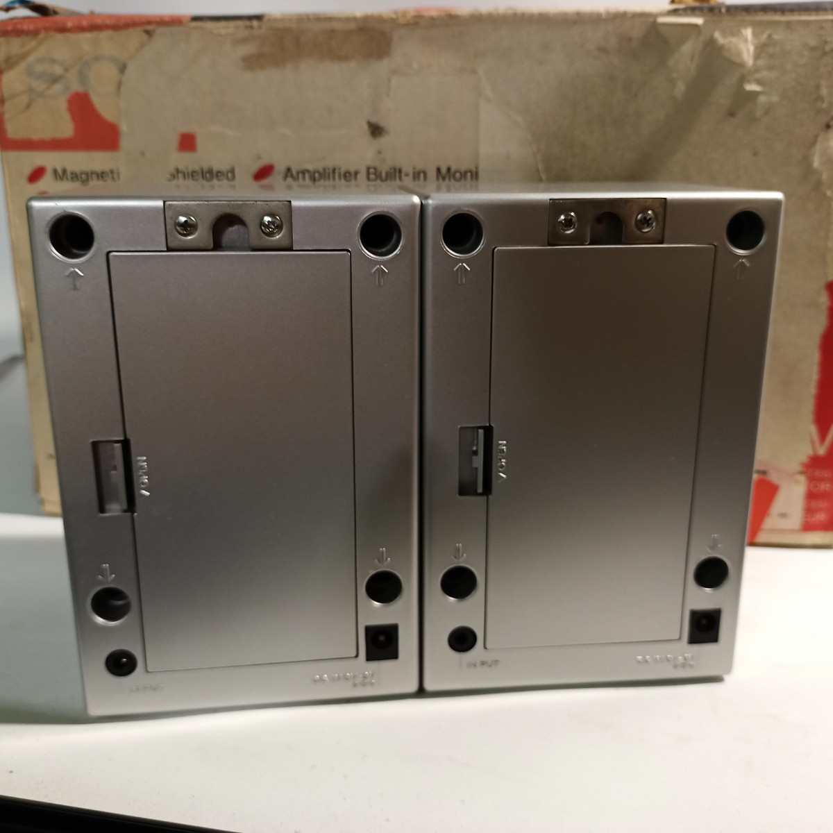 ☆1円〜 SONY APM-007AV アンプ 元箱有 アクティブスピーカー 防磁型