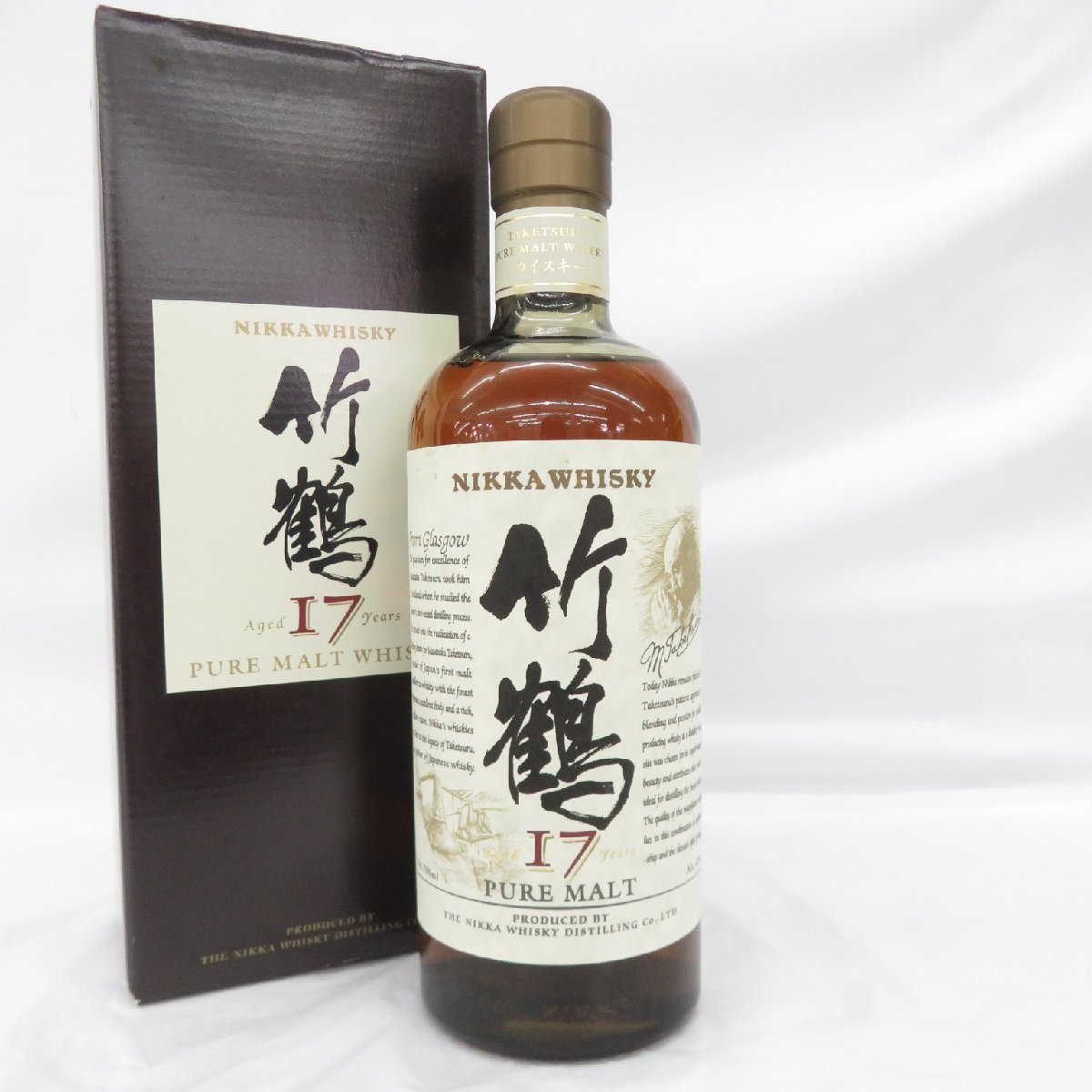 【未開栓】NIKKA ニッカ 竹鶴 17年 ピュアモルト ウイスキー 700ml 43％ 箱付 11322132 0714