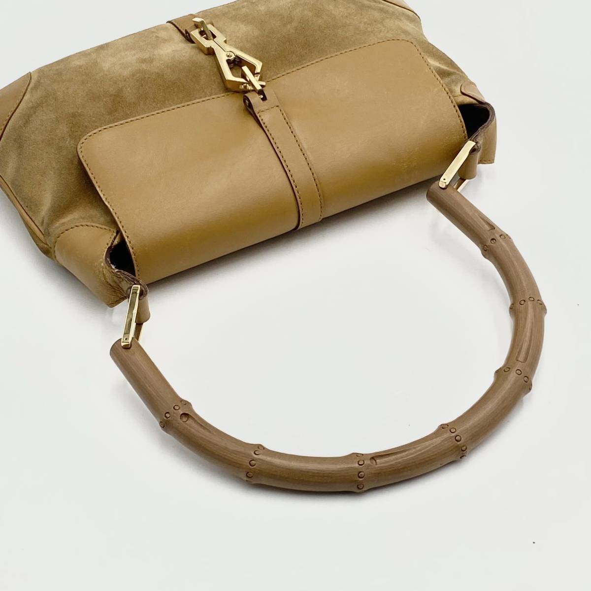 1円【美品・希少】入手困難 GUCCI グッチ ハンドバッグ ワンショルダー 