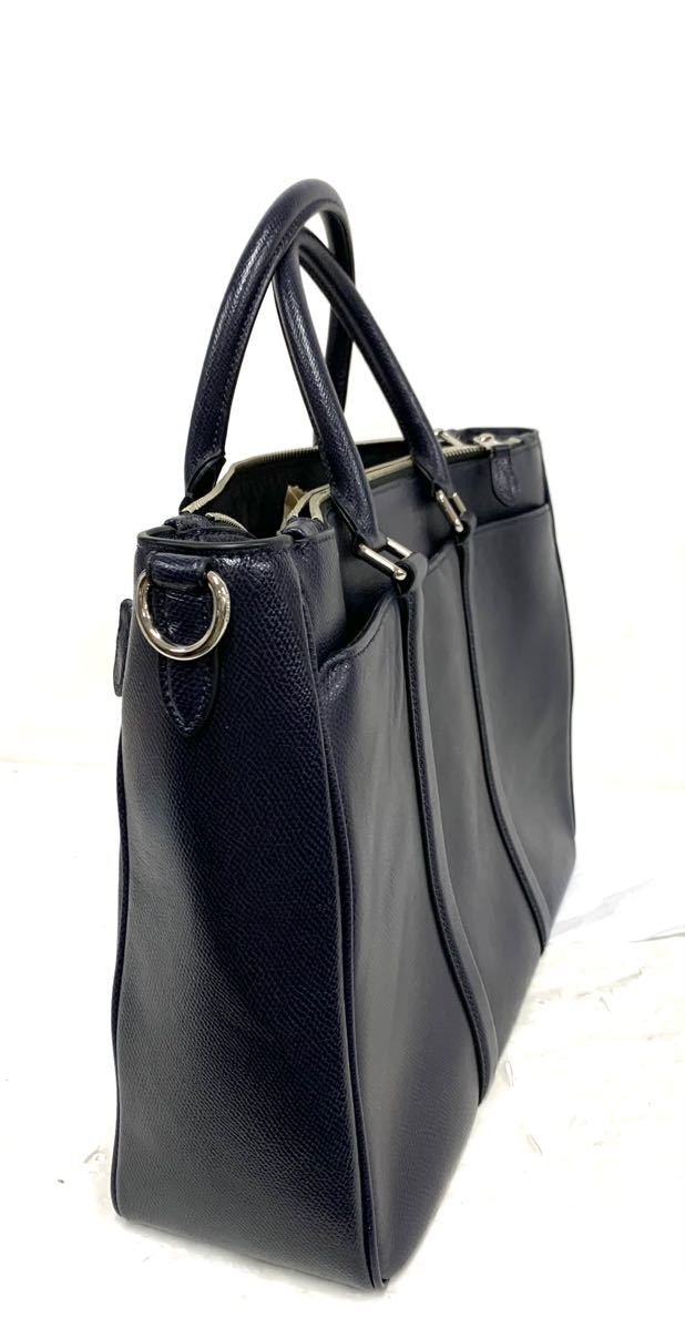 COACH コーチメンズ ビジネスバッグ ブリーフケース ネイビー系 現状品