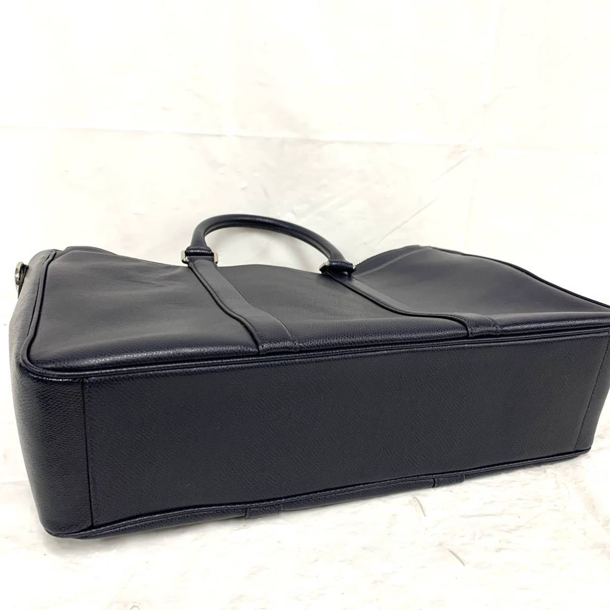 COACH コーチメンズ ビジネスバッグ ブリーフケース ネイビー系 現状品