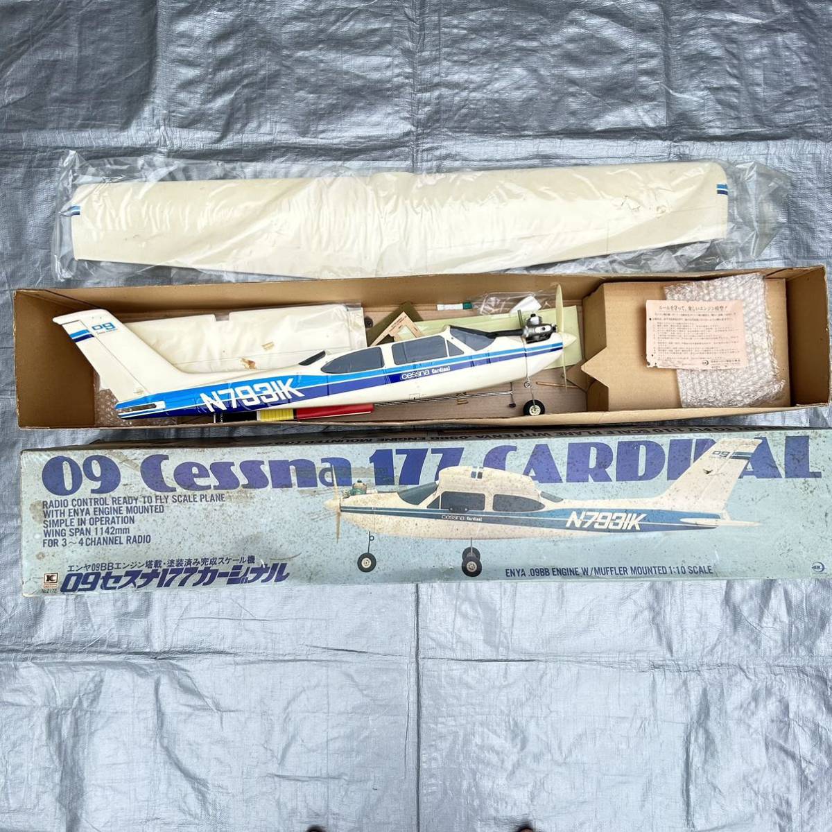 京商 KYOSHO ラジコン エンヤ09BB セスナ 177カージナル 塗装済 完成機