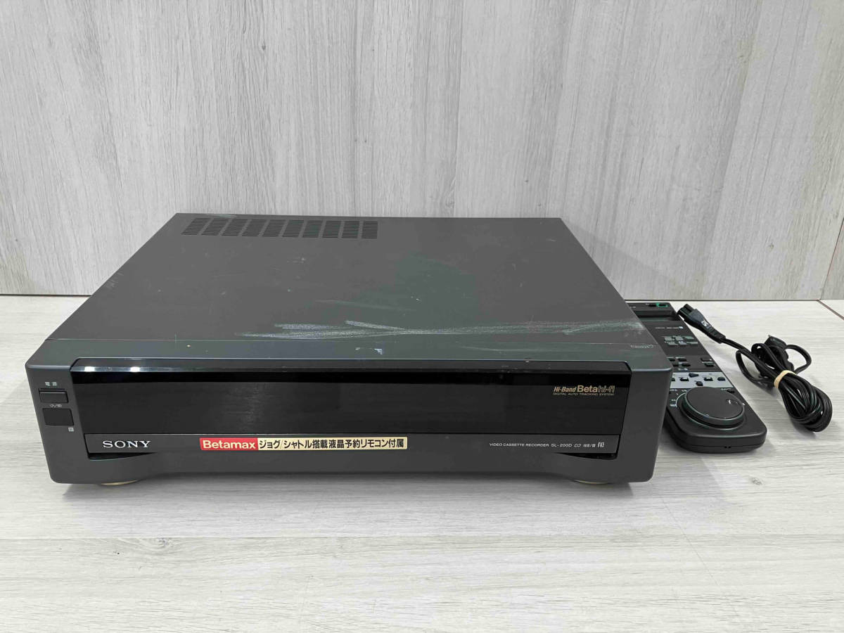 ジャンク】 SONY SL-200D ベータビデオデッキ リモコン/電源ケーブル付