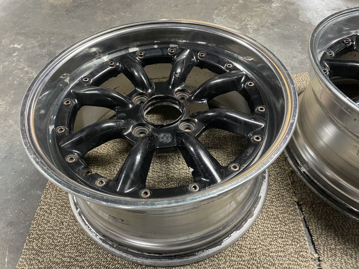 当時物 RSワタナベ RS8 8J-16OFF＋35 サイズ 2本 AE86 R30 R31 