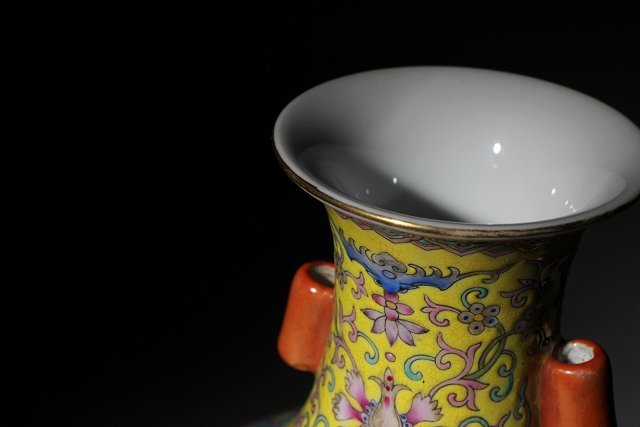 中国　乾隆年製　 花器 花瓶 花入