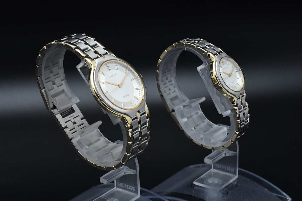 SEIKO DOLCE Ref：8N41-6100 + SEIKO EXCELINE Ref：4N21-0430