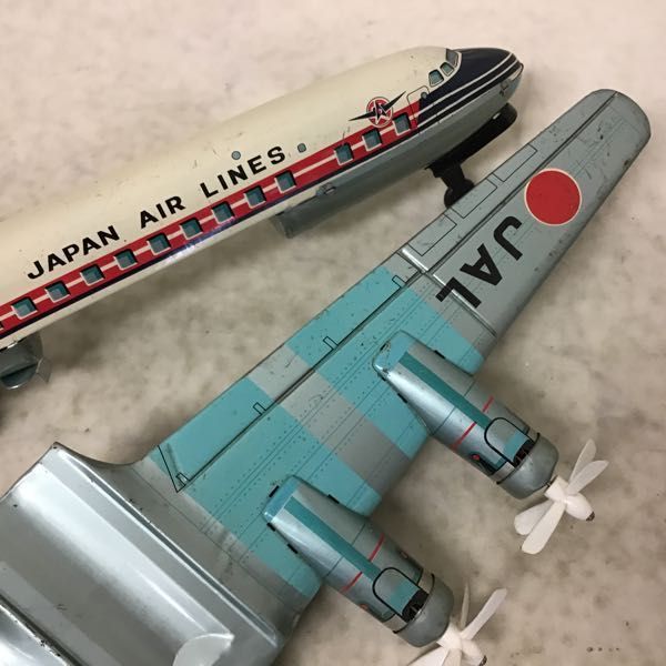 1円〜 アサヒ玩具 JAL 日本航空 ダグラス DC-7C ブリキ 飛行機(航空機