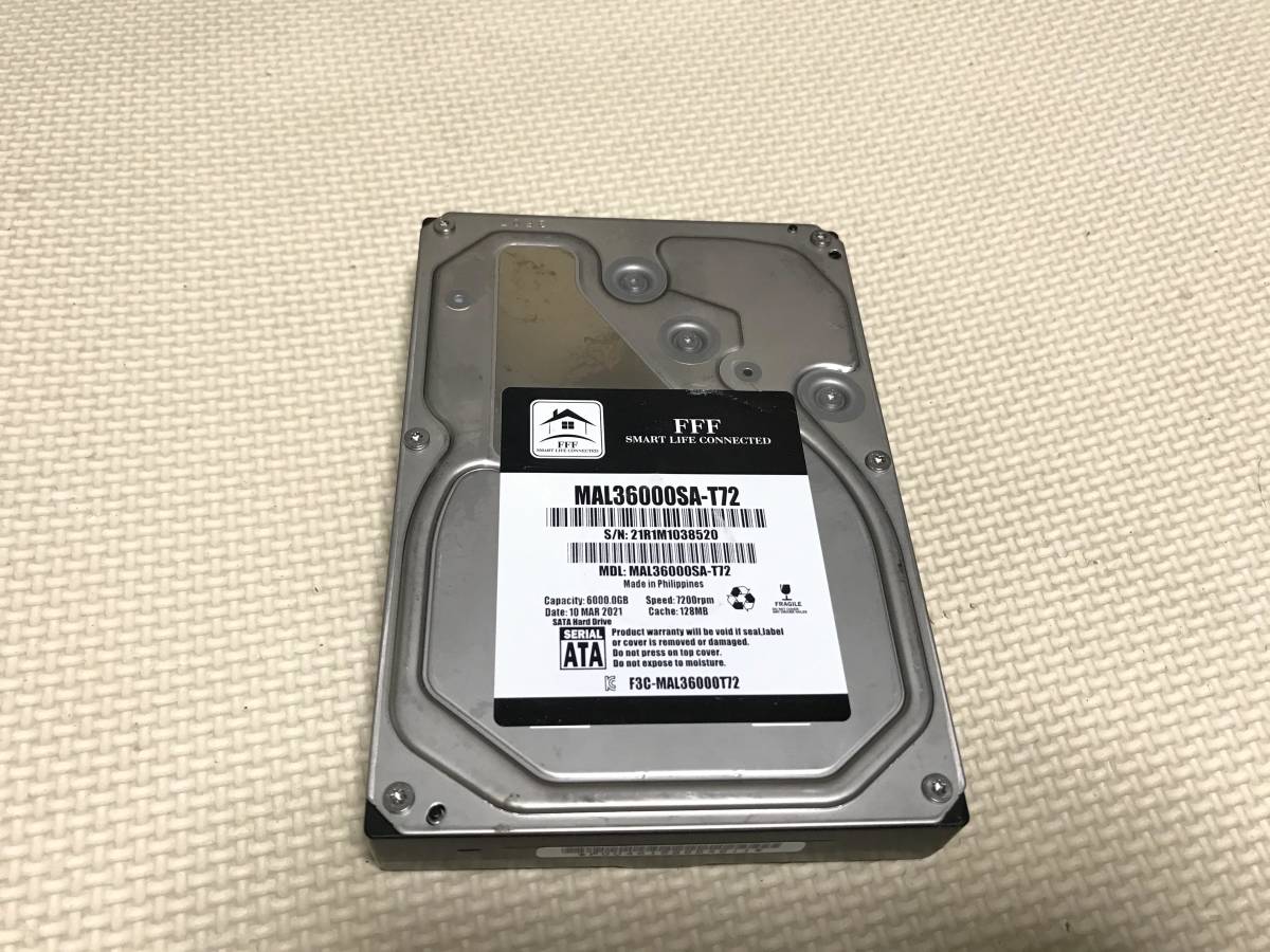 X197:【動作保証/使用0時間】WD 2TB HDD WD20EARS-00S8B1 3.5インチHDD