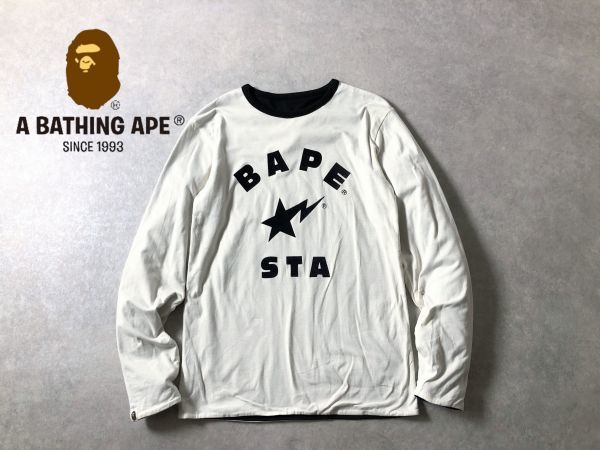 A BATHING APE BAPE STA リバーシブル ロンT BAPE○リバーシブル BAPE